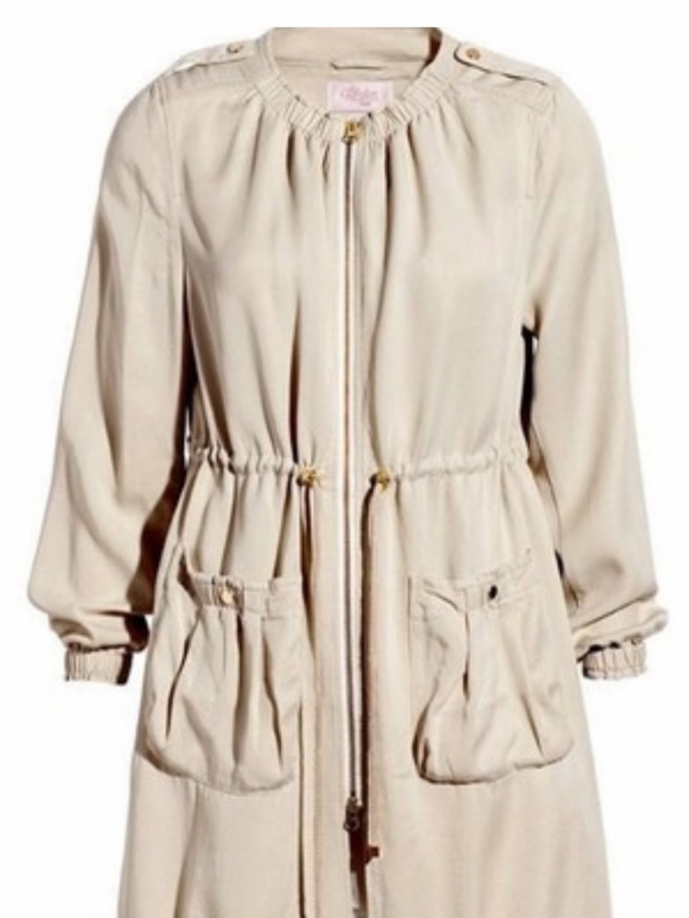 NWT H&M Garden Collection Beige Size 16 Utility Jacket